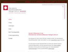 Tablet Screenshot of gemeinschaftspraxis-ratingen.de